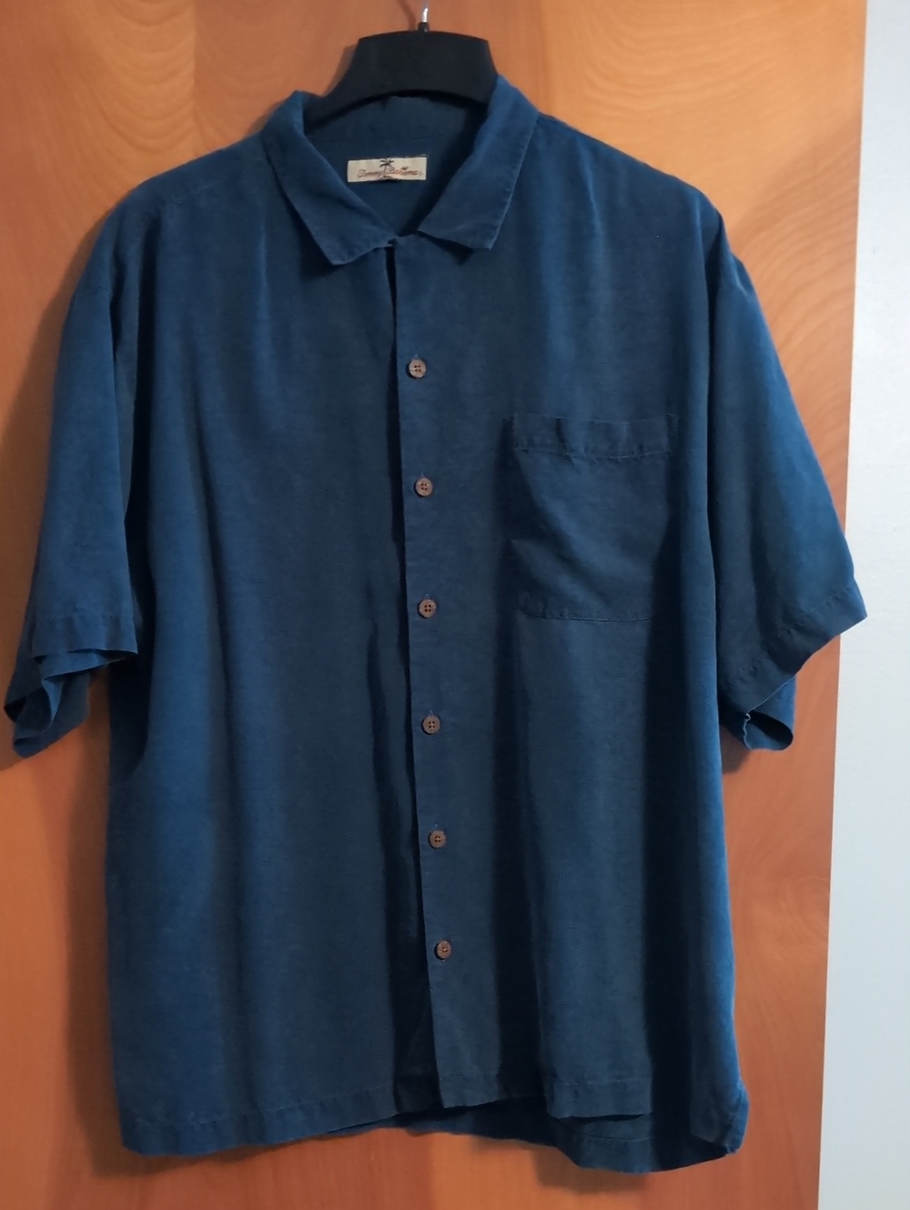 Tommy Bahama Men's Short-Sleeve Button-Down Shirt in Deep Blue